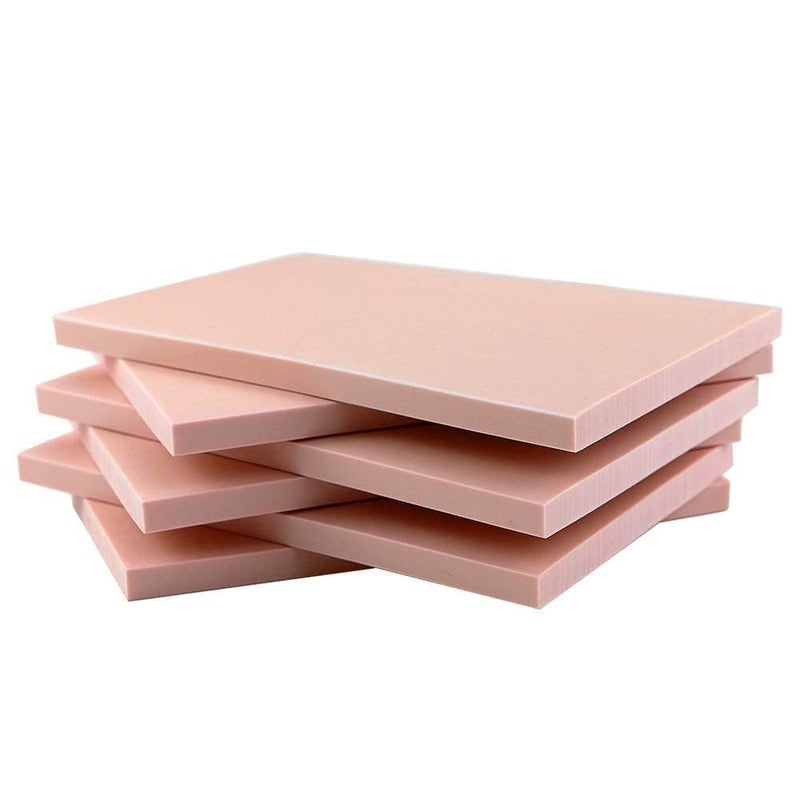 Oopsu 6 Pack 4"x6" Pale Pink Rubber Stamp Carving Blocks Rubber Carved Brick for Stamp Soft Rubber Crafts and DIY Craft Project - Image 4